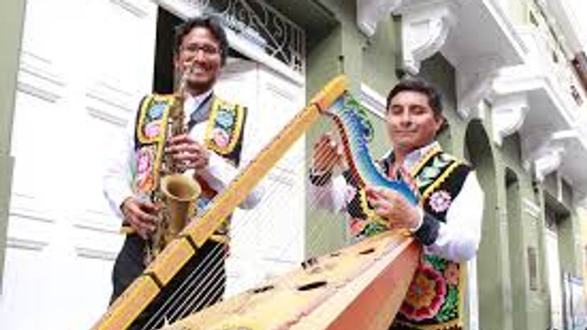 Saxo, Arpa, percusión